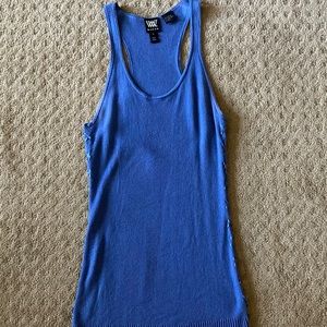 Worth cotton tank top with ribbon stitching detail